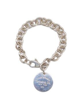 Tiffany & Co Return to Round Tag Bracelet 925 Sterling Silver
